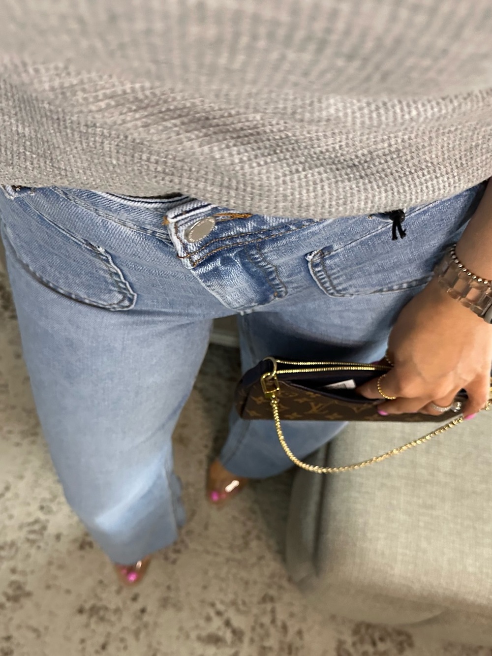 New๐Light-wash Luxe Wide Leg Denim - Picture 7 of 7